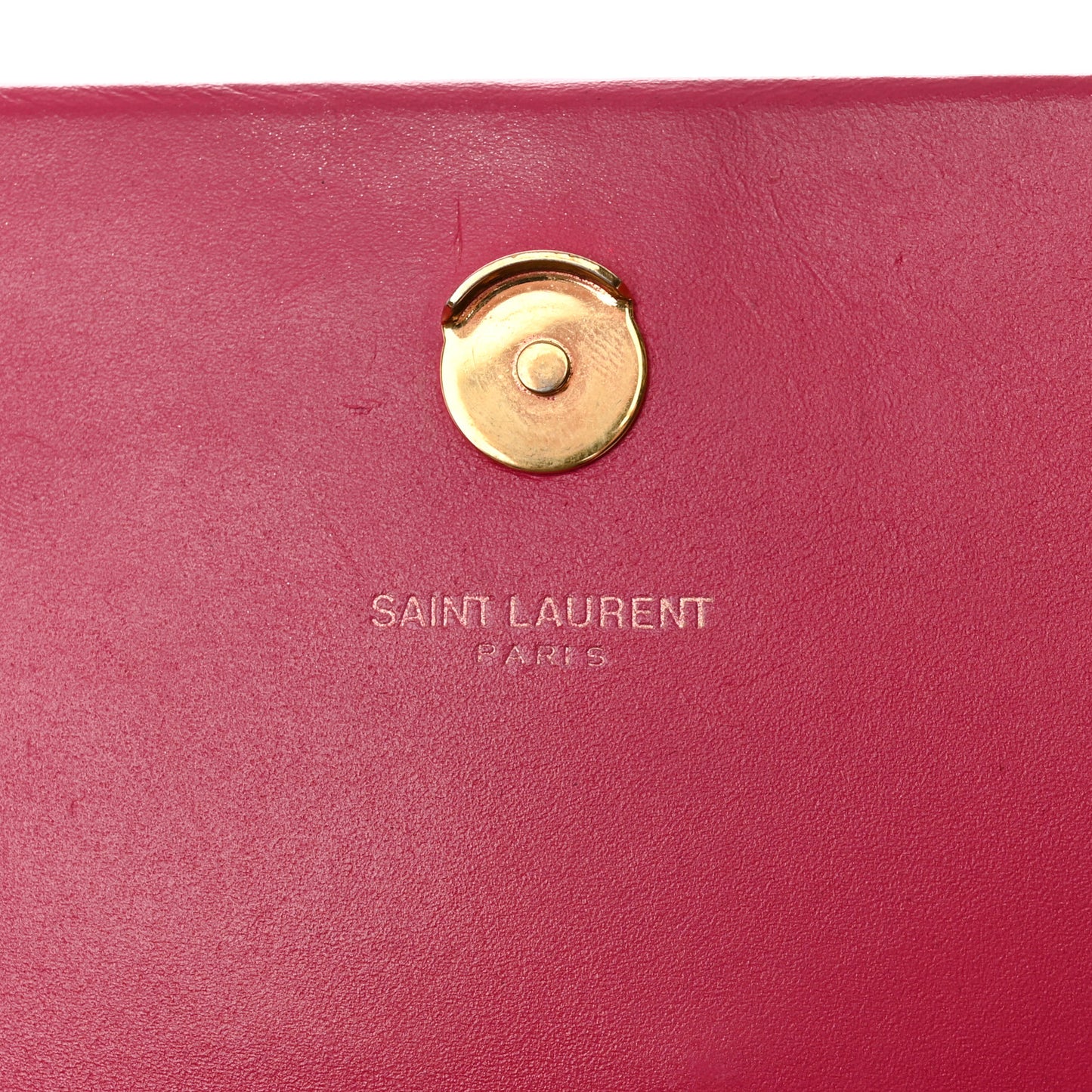 Smooth Calfskin Classic Monogram Kate Tassel Chain Wallet Pink