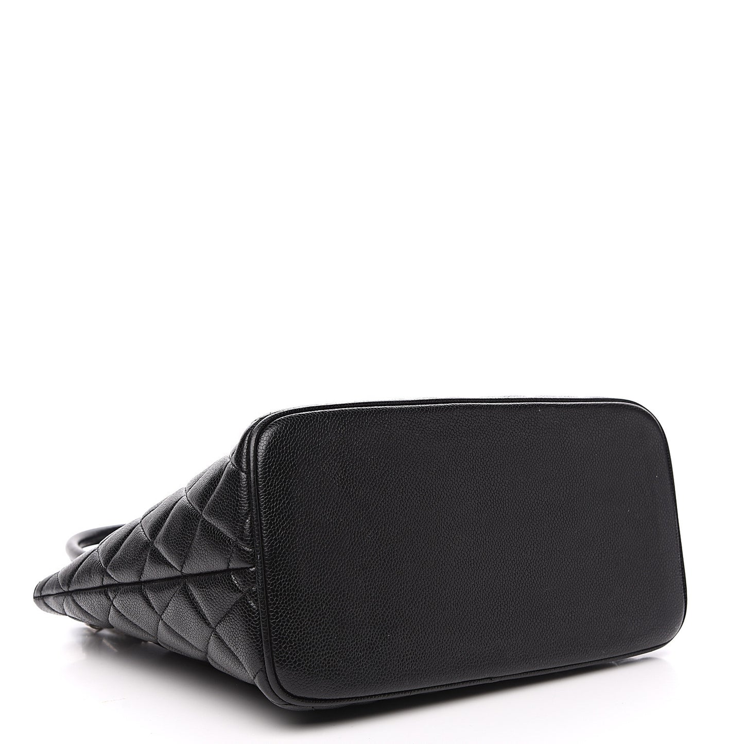 Caviar Quilted Medallion Tote Black