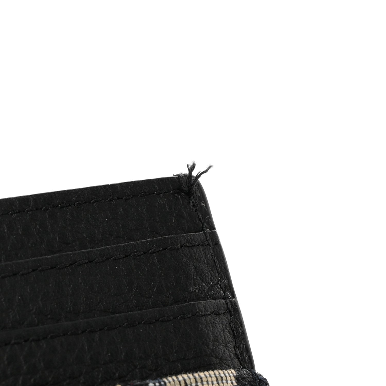 Christian Dior Grained Calfskin Oblique Card Holder Black 8 of 9