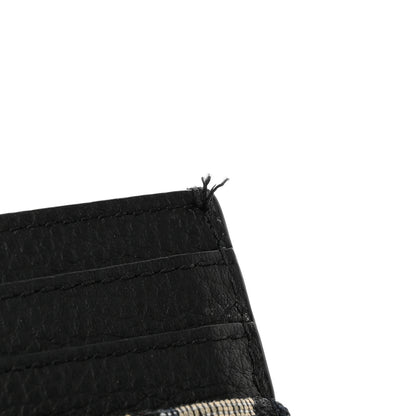 Christian Dior Grained Calfskin Oblique Card Holder Black 8 of 9