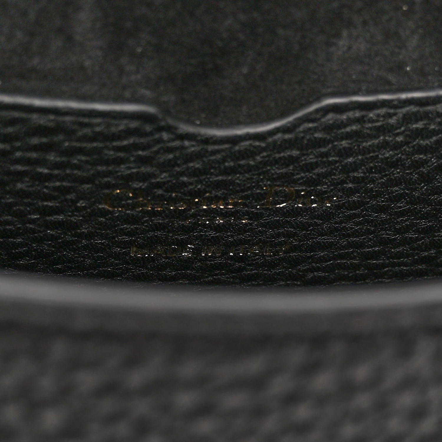 Christian Dior Grained Calfskin Medium Bobby Flap Black 6 of 9