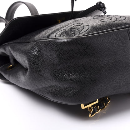 Chanel Caviar CC Backpack Black 7 of 9