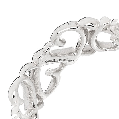 Tiffany Sterling Silver Paloma Picasso Loving Heart Band Ring 57 8 4 of 4