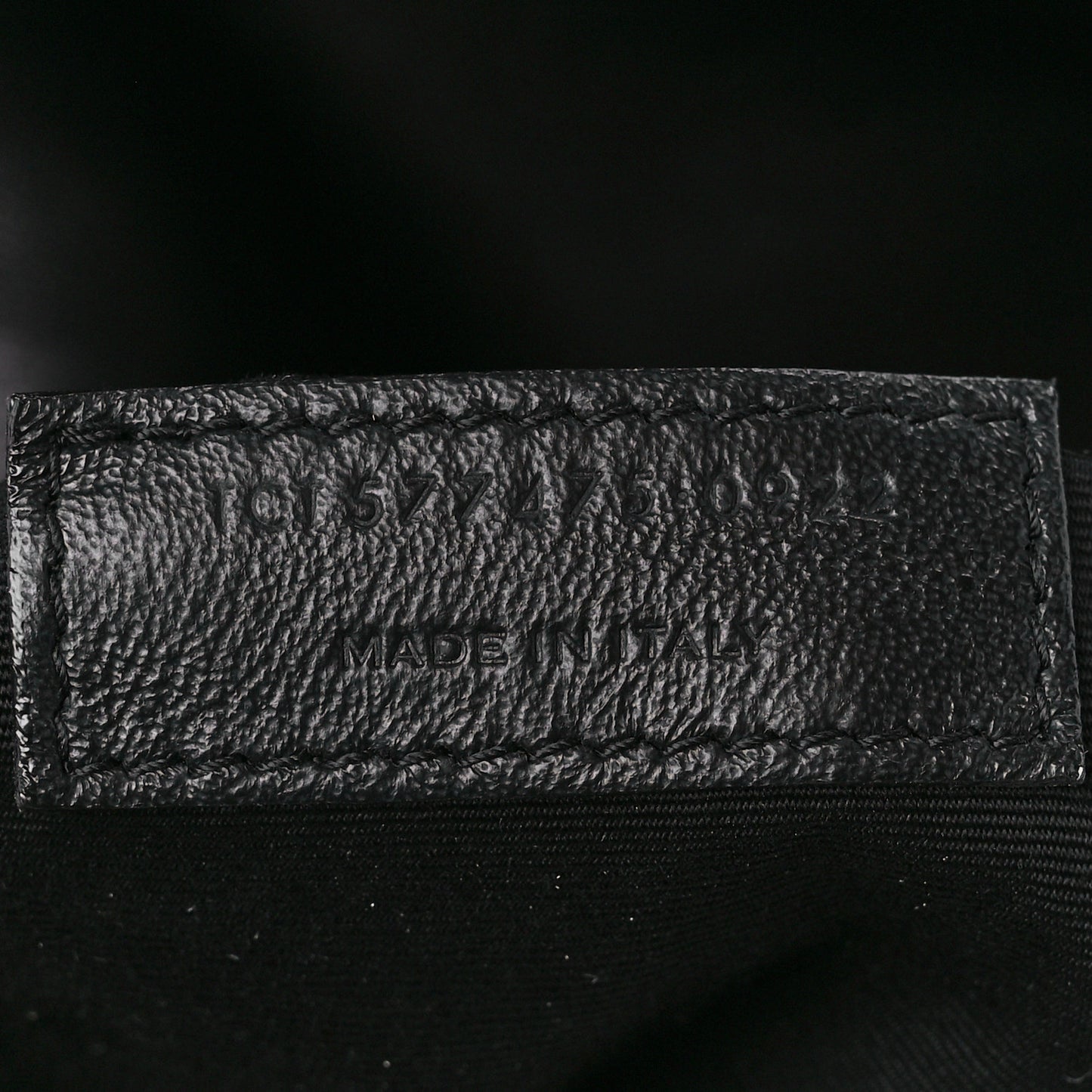 Lambskin Quilted Monogram Monochrome Medium Loulou Puffer Chain Satchel Black