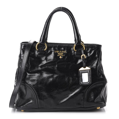 Prada Vitello Shine Tote Black 1 of 10