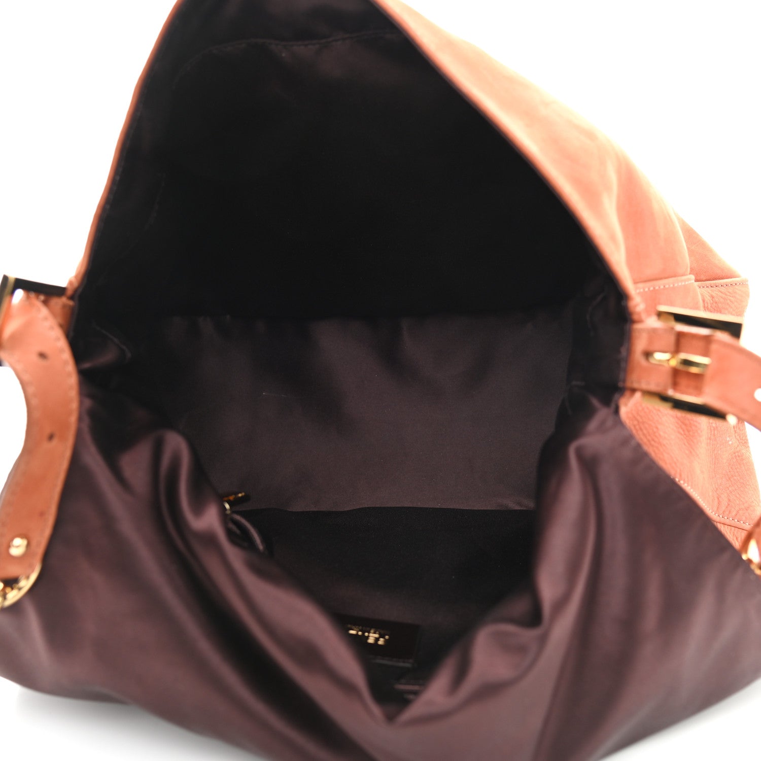 Fendi Nubuck Big Forever Mama Baguette Brown 5 of 10