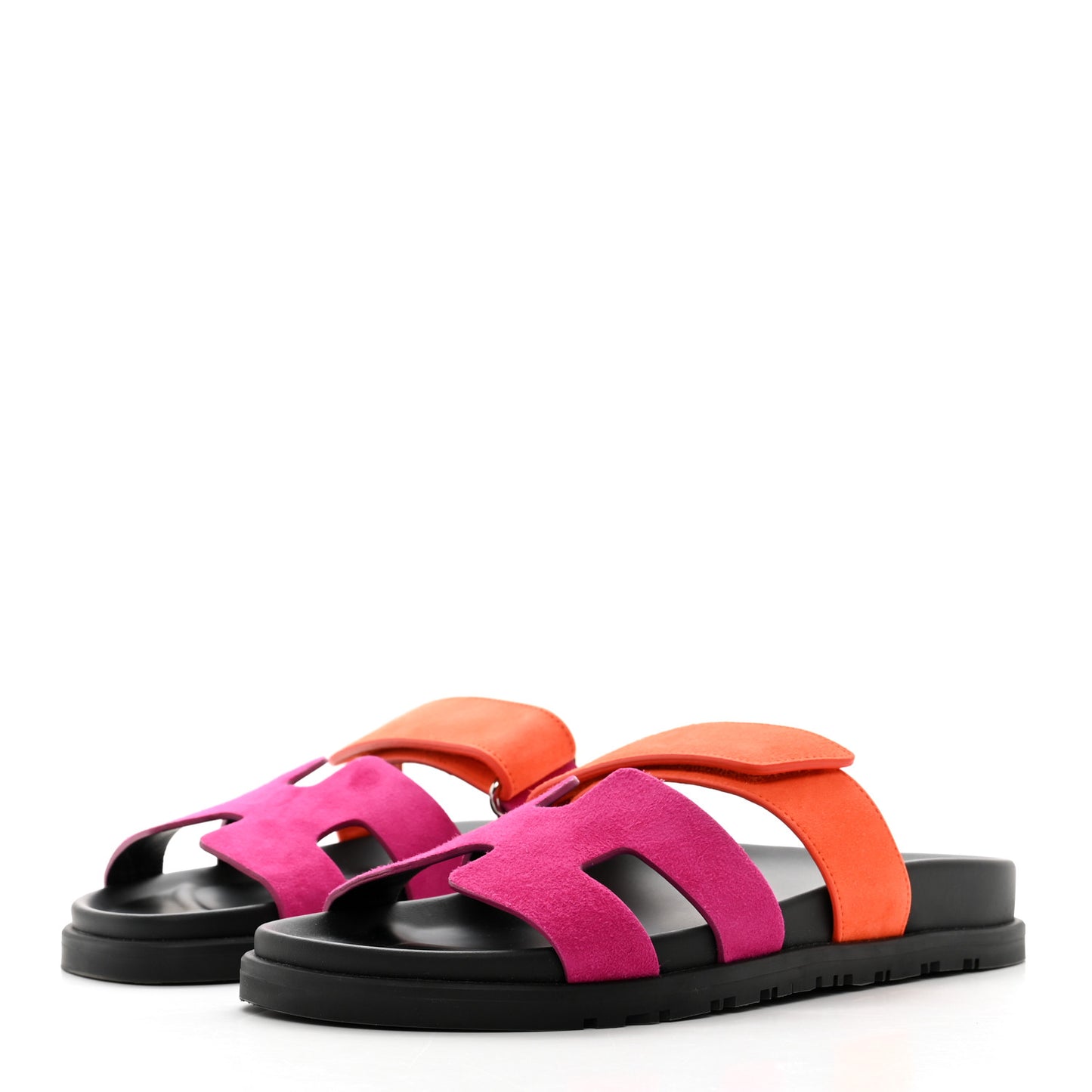 Suede Goatskin Womens Chypre Sandals 37 Rose Chapas Orange Synthetique