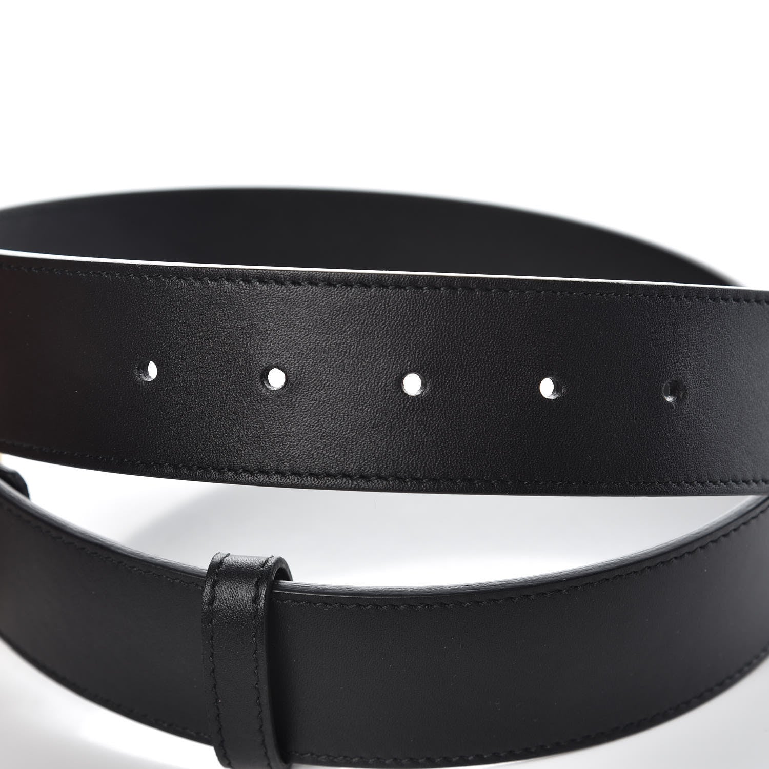 Gucci Calfskin Double G 40mm Belt 75 30 Black 5 of 6
