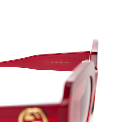 Gucci Square Web Frame GG0178S Sunglasses Red 5 of 8