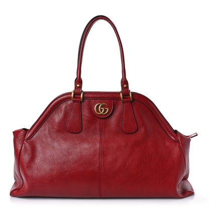 Gucci Calfskin Large Re(Belle) Top Handle Bag Red 1 of 9