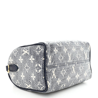 Louis Vuitton Monoglam Speedy Bandouliere 20 Blue 4 of 9