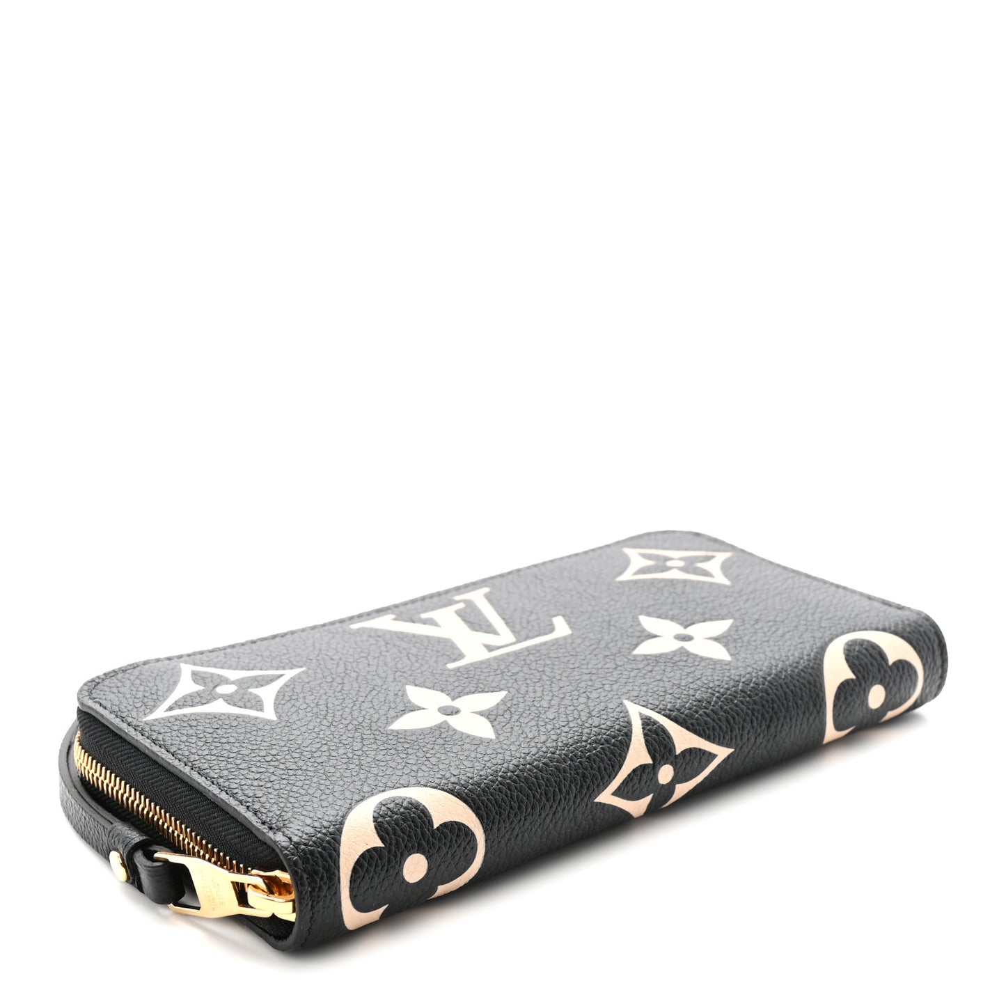 Empreinte Monogram Giant Zippy Wallet Black Beige