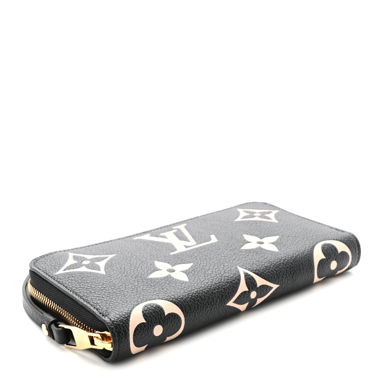 Louis Vuitton Empreinte Monogram Giant Zippy Wallet Black Beige 4 of 7