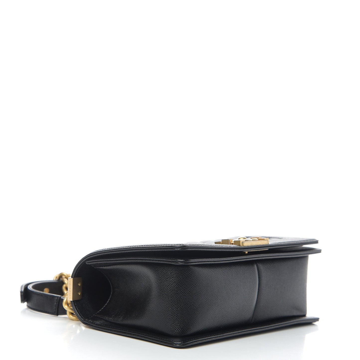 Caviar Quilted Medium Boy Flap Black