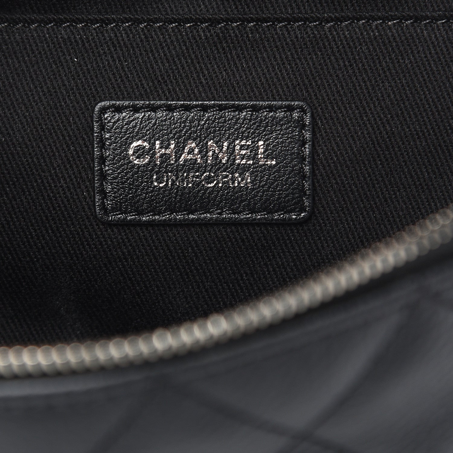 Chanel Grained Calfskin Quilted Waist Belt Bag Black 6 of 9