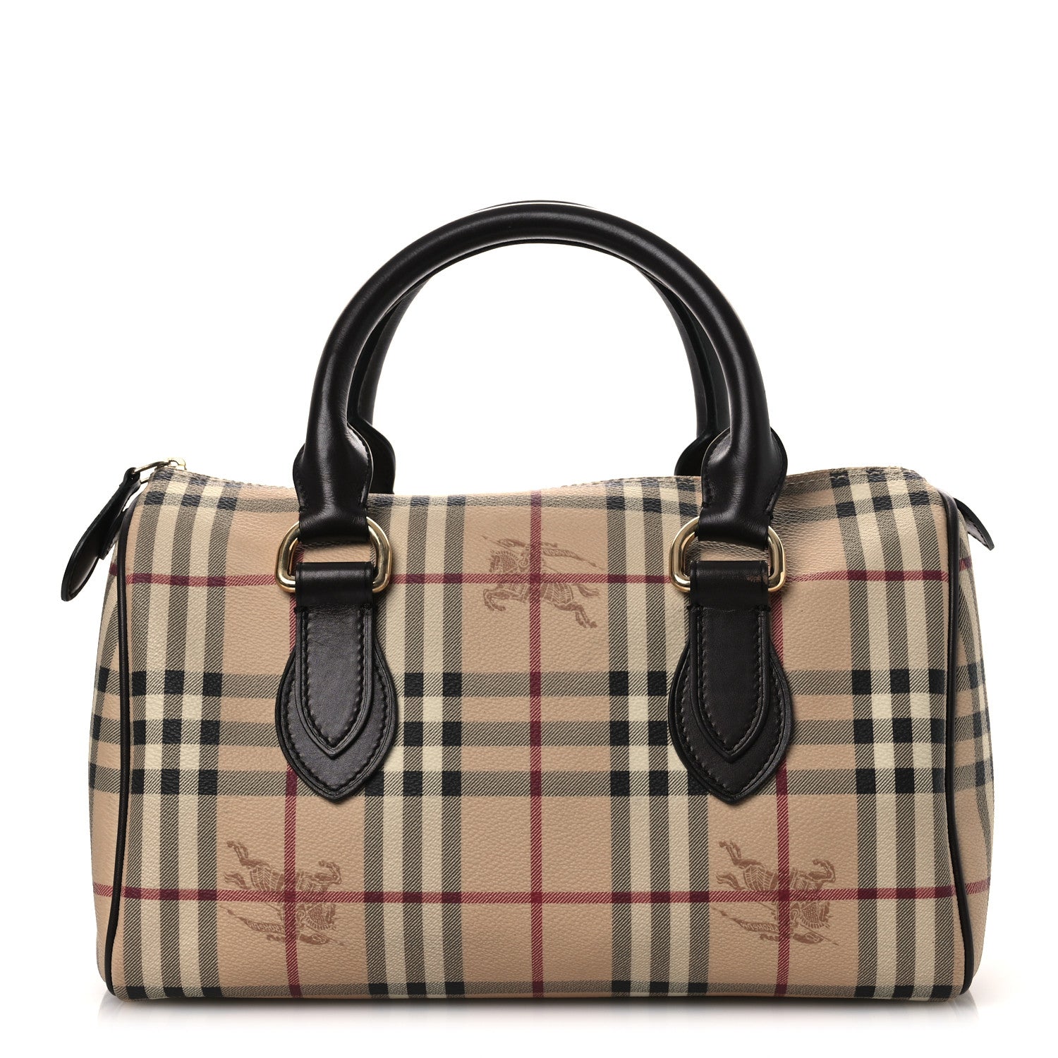 Burberry Haymarket Check Small Chester Bowling Bag Chocolate 1 of 13