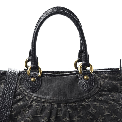 Louis Vuitton Denim Neo Cabby MM Black 9 of 9