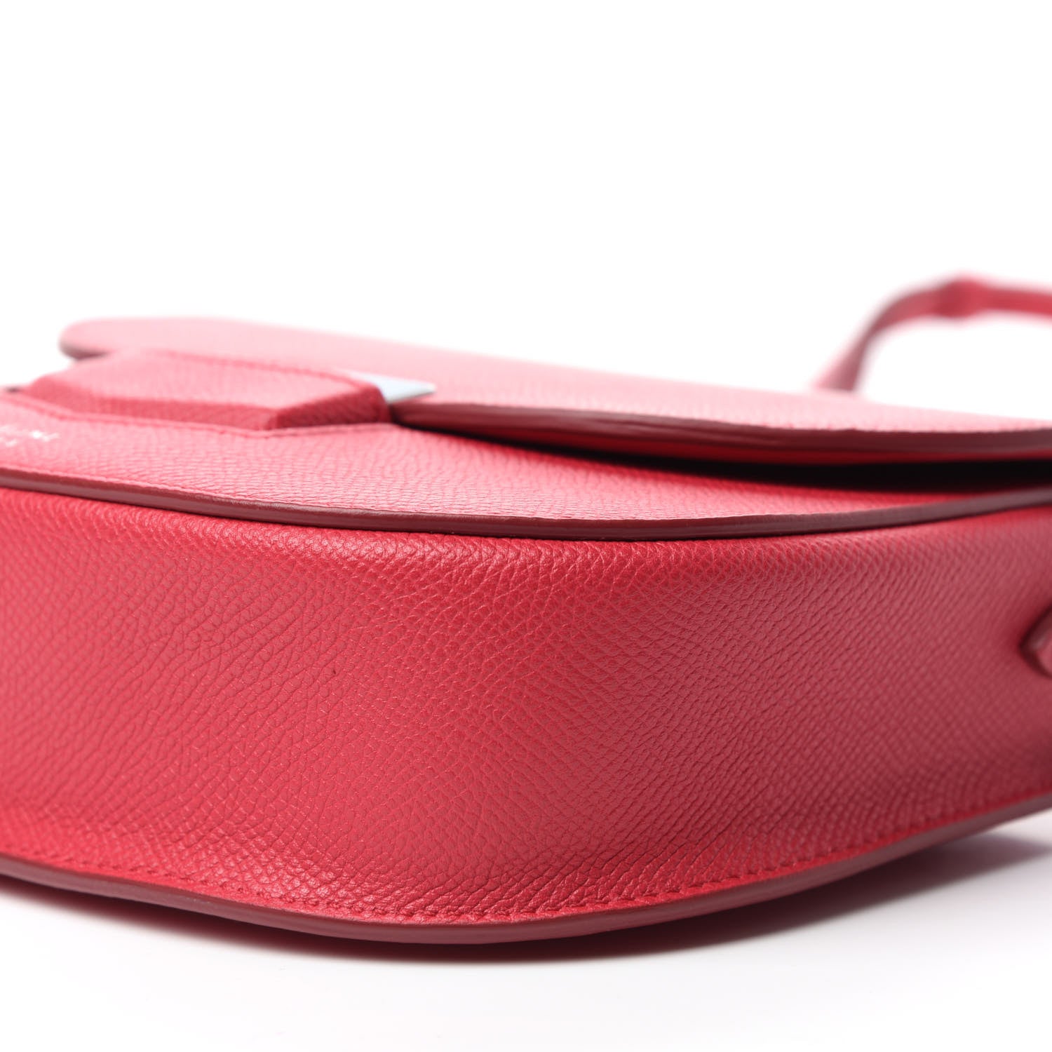 Celine Grained Calfskin Small Trotteur Dark Pink 7 of 9