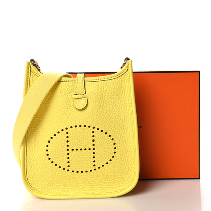 Hermes Taurillon Clemence Evelyne TPM Limoncello 11 of 11