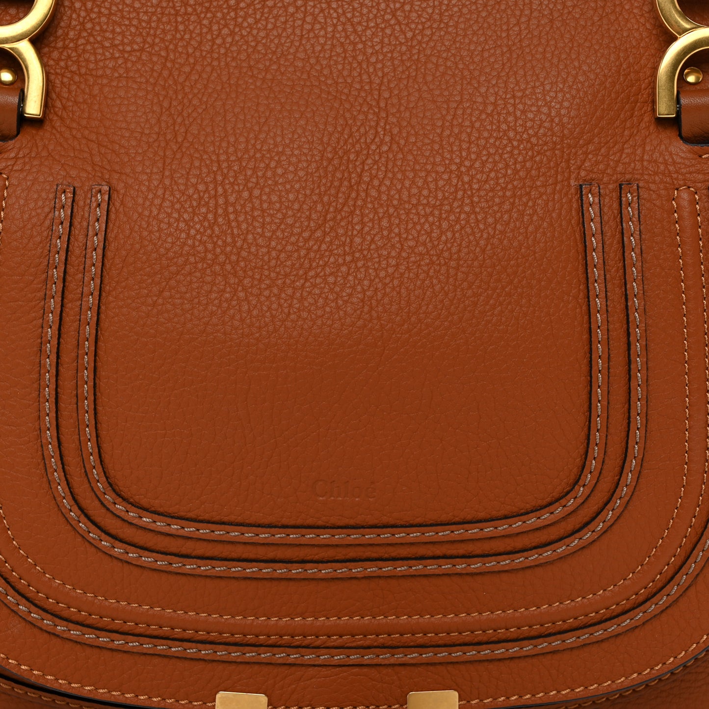 Calfskin Medium Marcie Satchel Tan