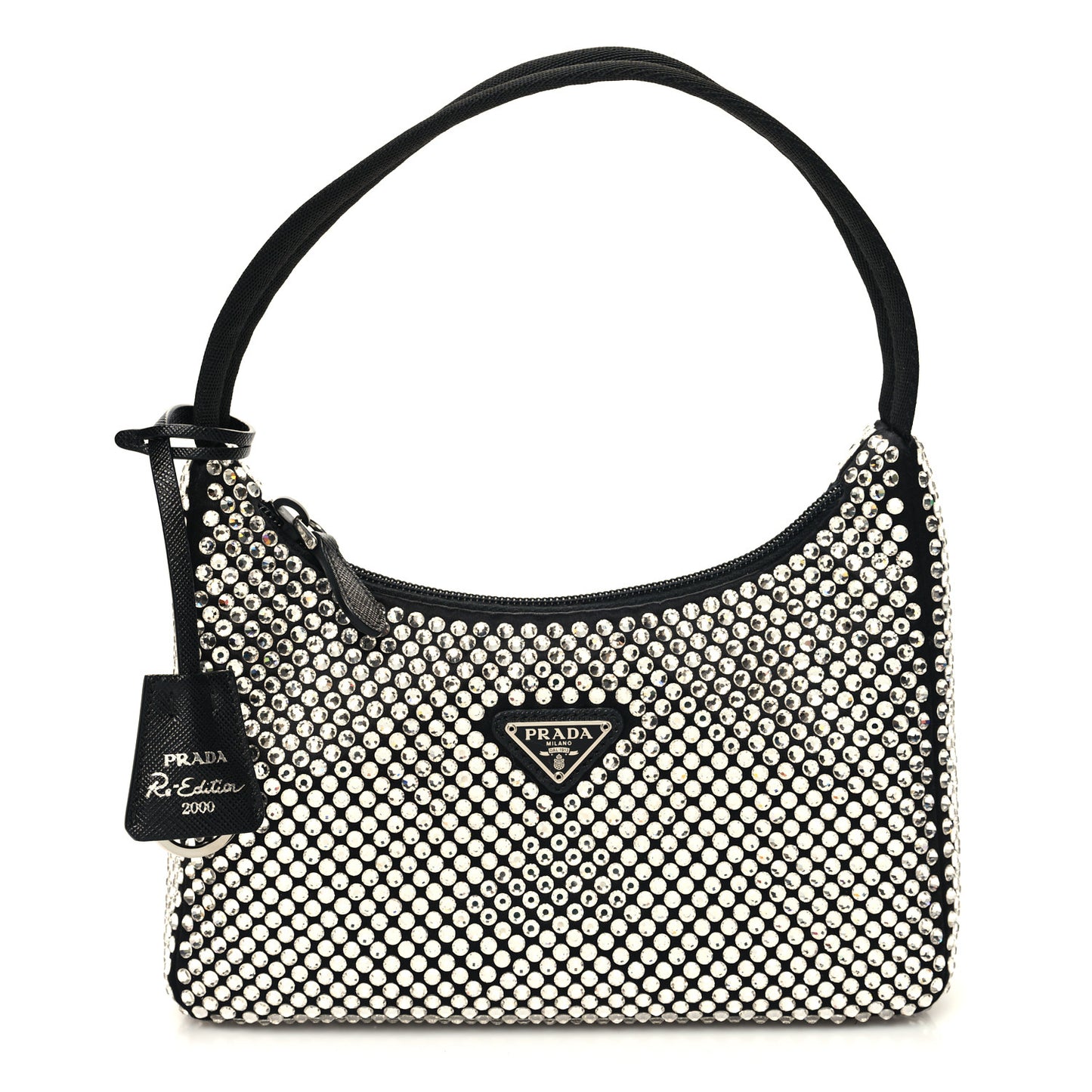 Satin Crystal Mini Re-Edition 2000 Bag Cristal
