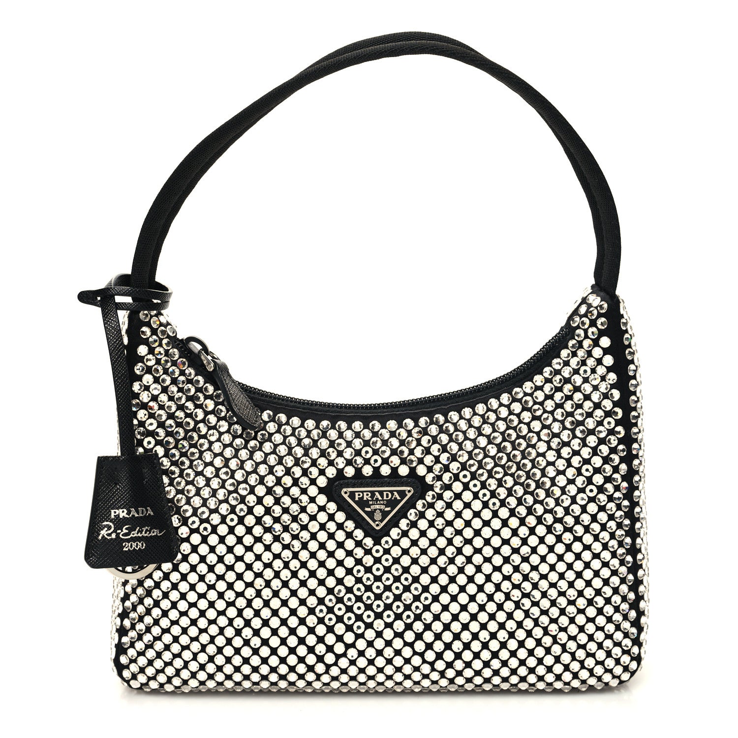 Prada Satin Crystal Mini Re-Edition 2000 Bag Cristal 1 of 10