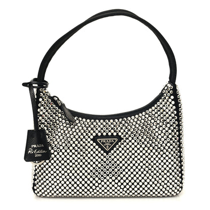 Prada Satin Crystal Mini Re-Edition 2000 Bag Cristal 1 of 10