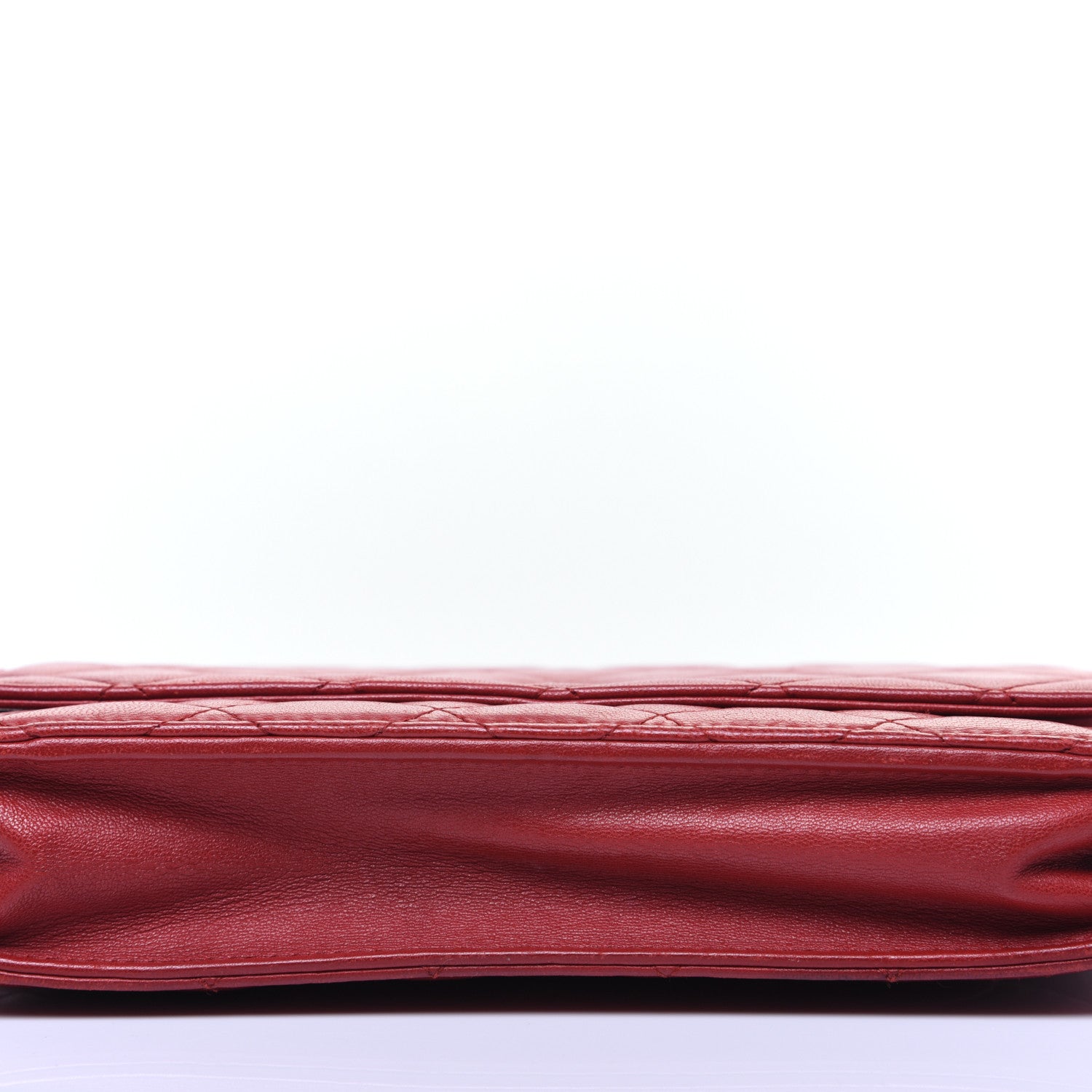Chanel Lambskin Quilted Wallet on Chain WOC Red 11 of 16