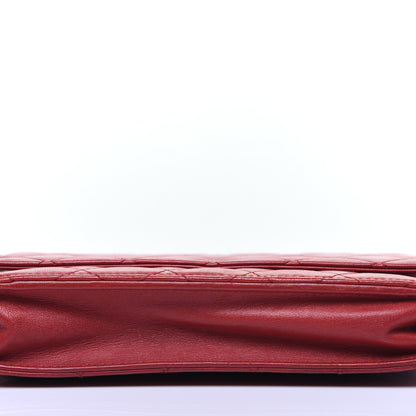 Chanel Lambskin Quilted Wallet on Chain WOC Red 11 of 16