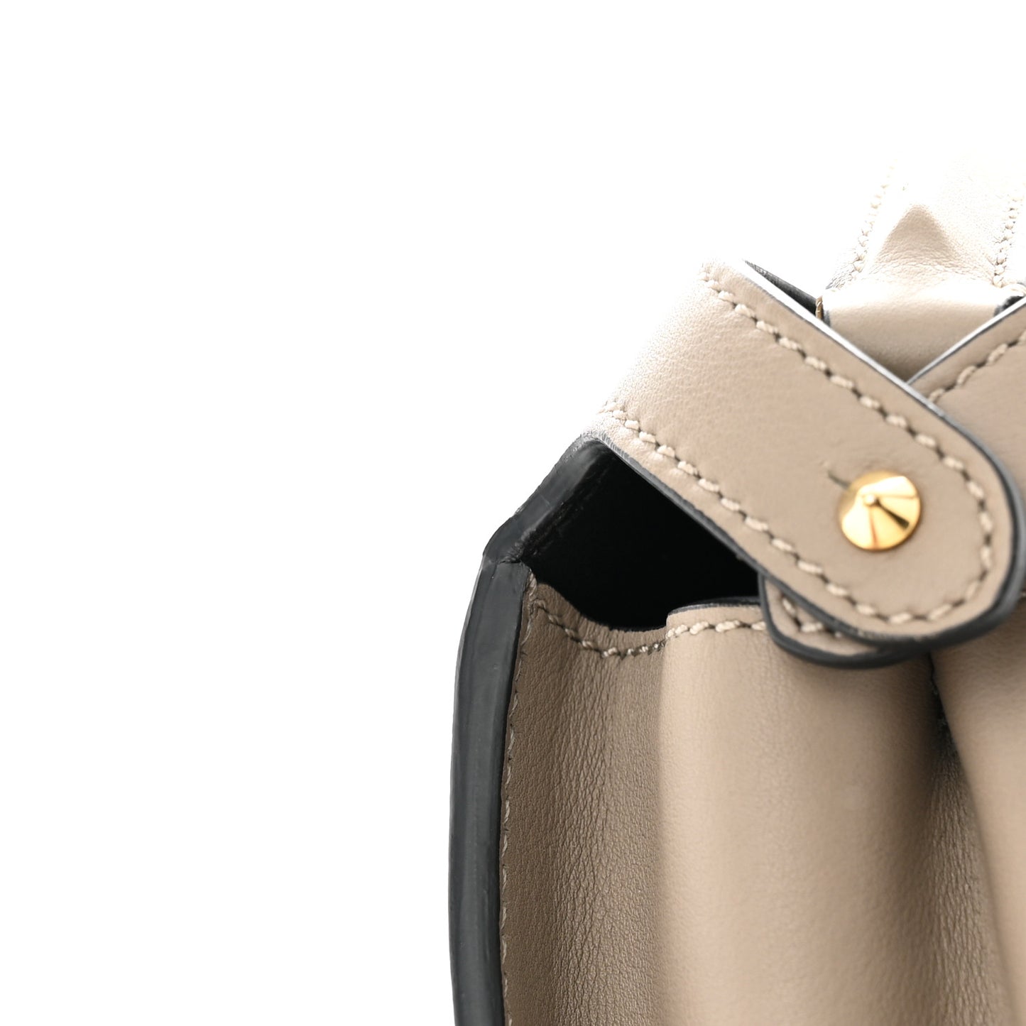 Vitello Tahiti Burro Medium Peekaboo Iconic Essentially Satchel Tortora Black