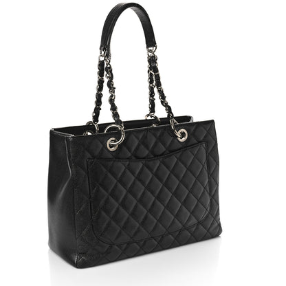 Chanel Caviar Quilted Grand Shopping Tote GST Black 3 of 10