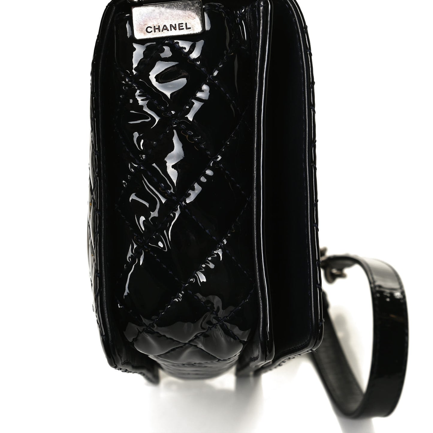 Patent New Medium Boy Reverso Flap Black