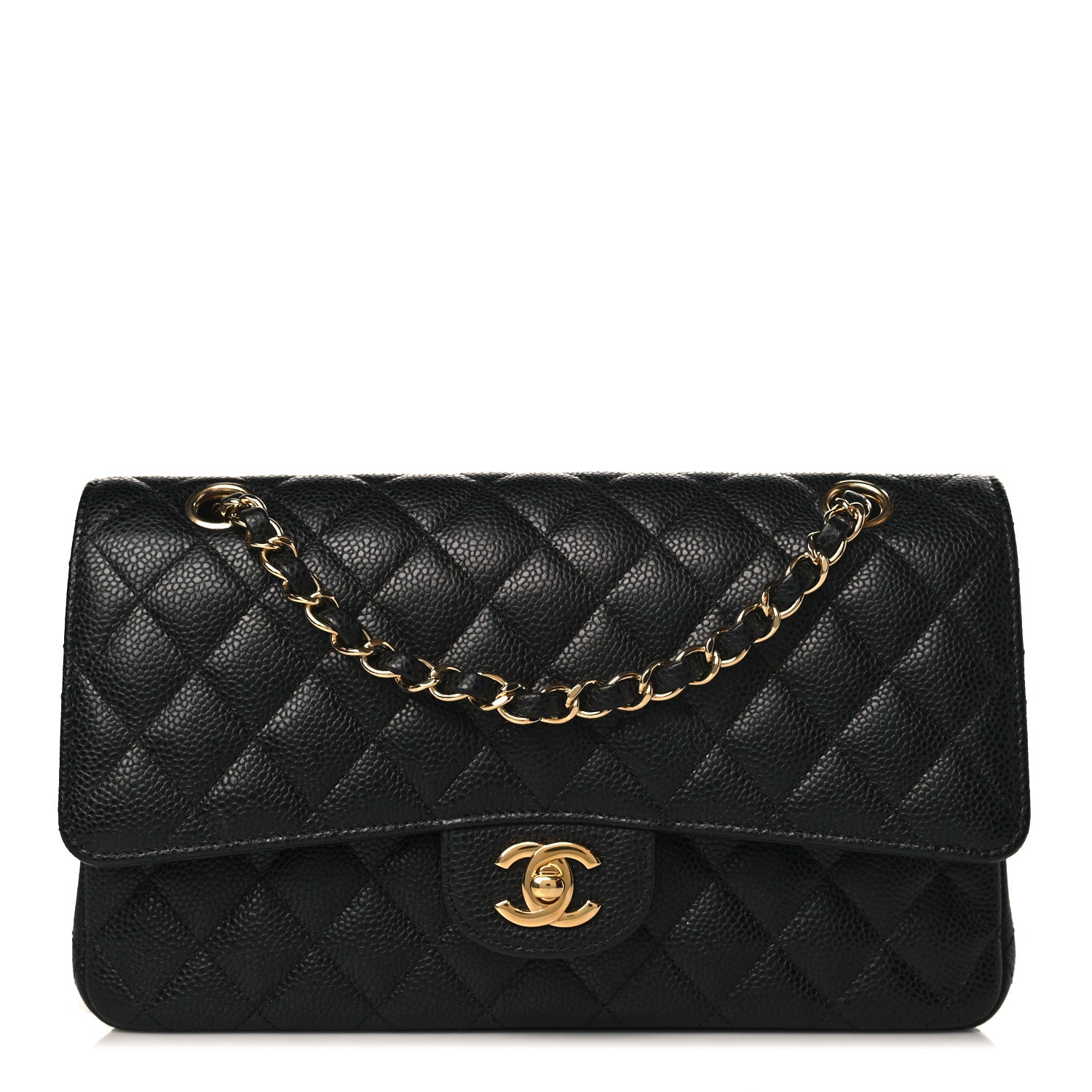 Chanel Caviar Quilted Medium Double Flap Black 1 of 9