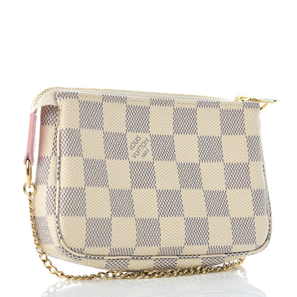 Louis Vuitton Damier Azur 2018 Christmas Animation Mini Pochette Accessories 3 of 10