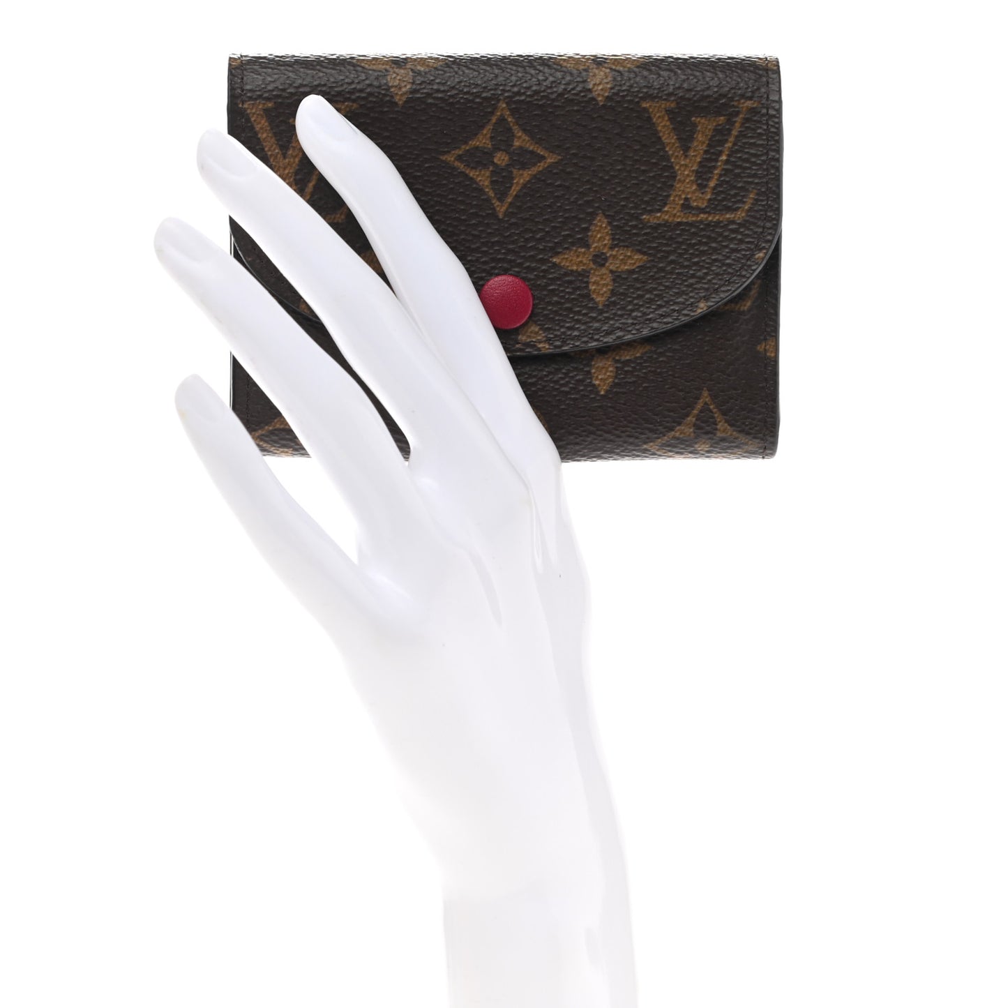 Monogram Rosalie Coin Purse Fuchsia