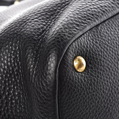 Prada Vitello Daino Tote Black 15 of 16