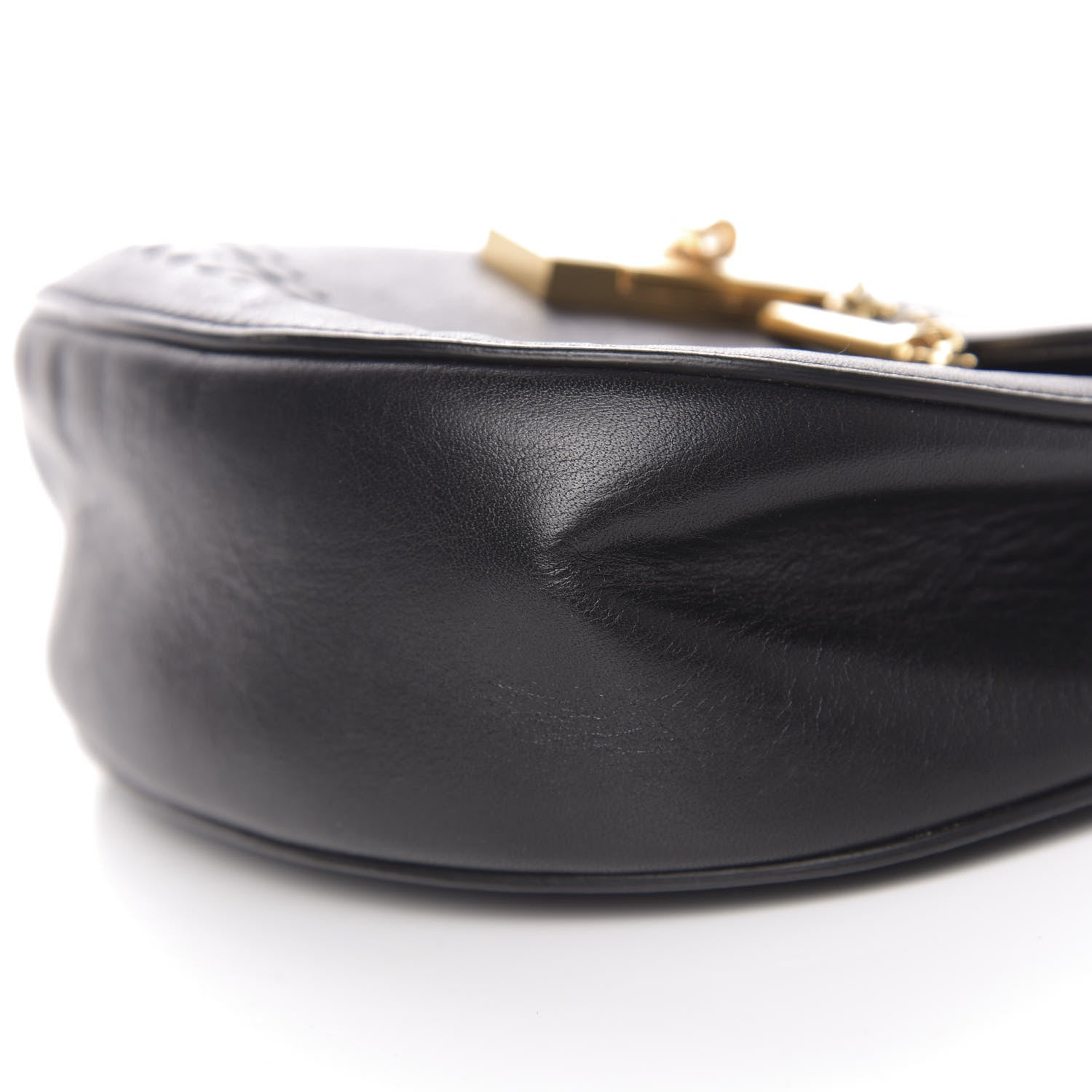 Chloe Calfskin Perforated Drew Shoulder Bag Black 16 of 20