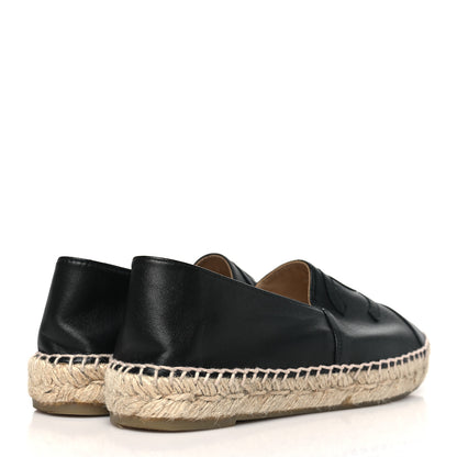 Chanel Lambskin CC Espadrilles 38 Black 4 of 10