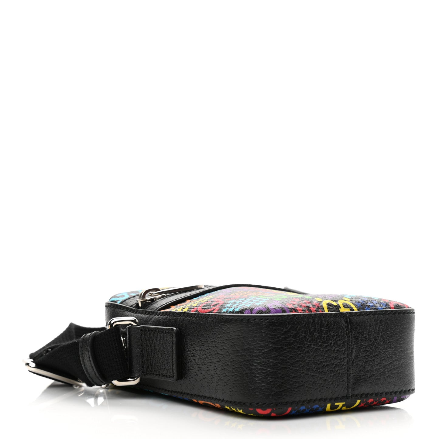 GG Supreme Monogram Psychedelic Messenger Bag Black