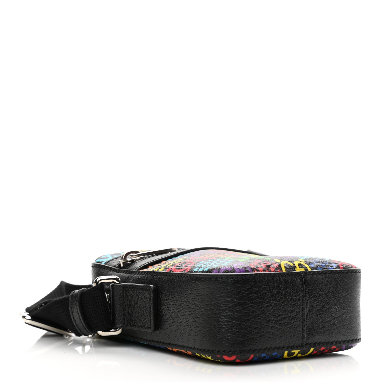 Gucci GG Supreme Monogram Psychedelic Messenger Bag Black 4 of 11