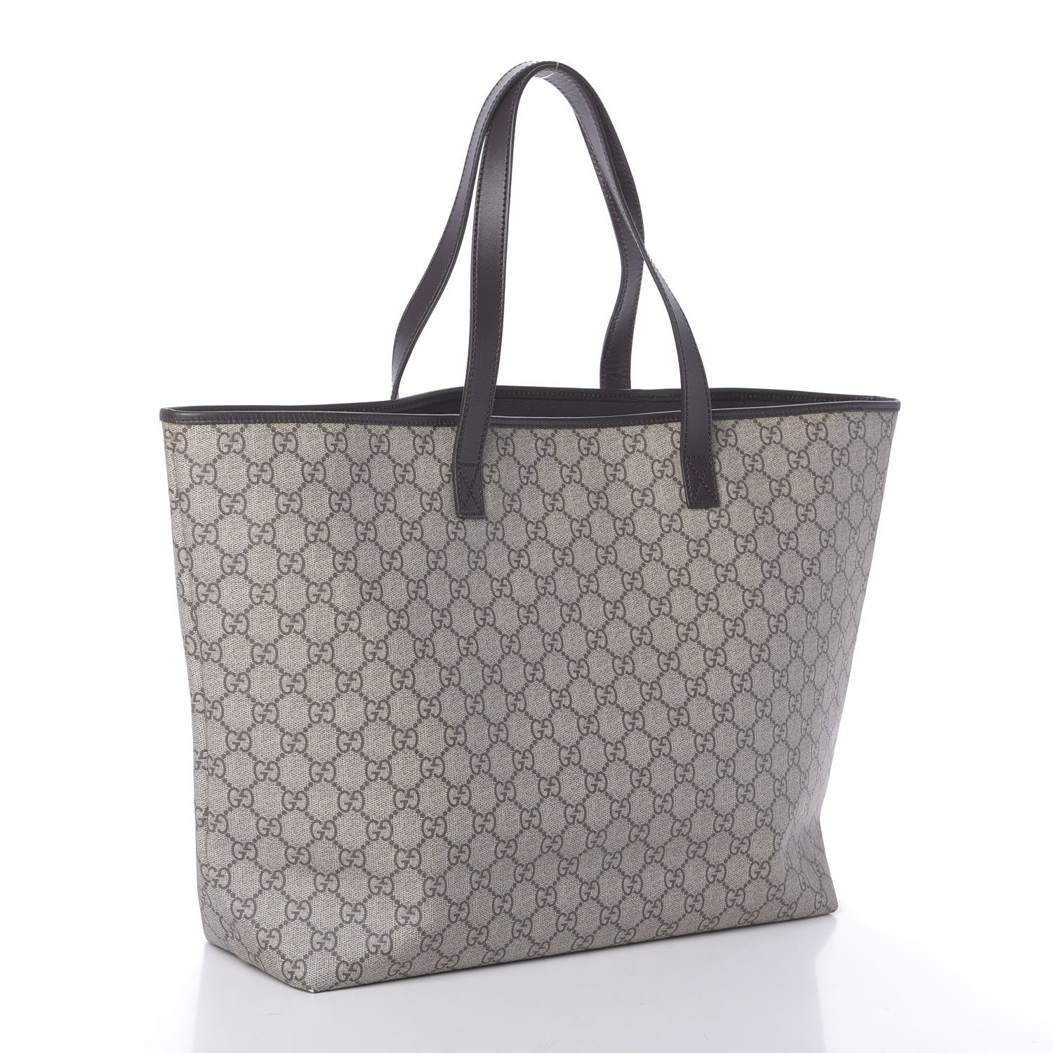 Gucci GG Plus Monogram Tattoo Heart Large Tote Dark Brown 3 of 10