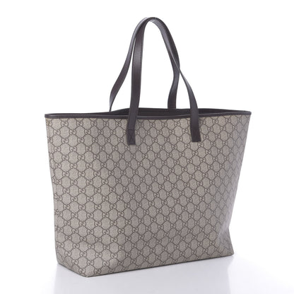 Gucci GG Plus Monogram Tattoo Heart Large Tote Dark Brown 3 of 10