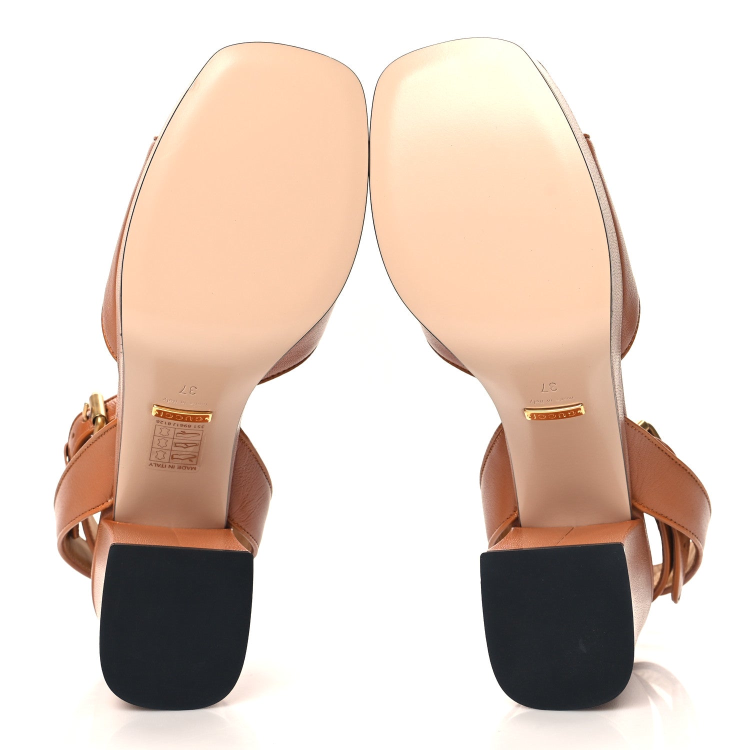Gucci Quentin Granada Kid Horsebit 25/60mm Platform Sandals 37 Harness Brown 6 of 10