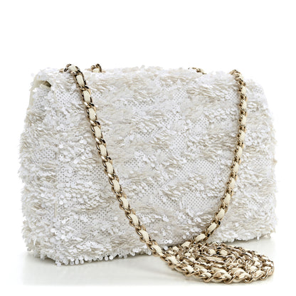 Chanel Sequin Mini Rectangular Flap White 3 of 10