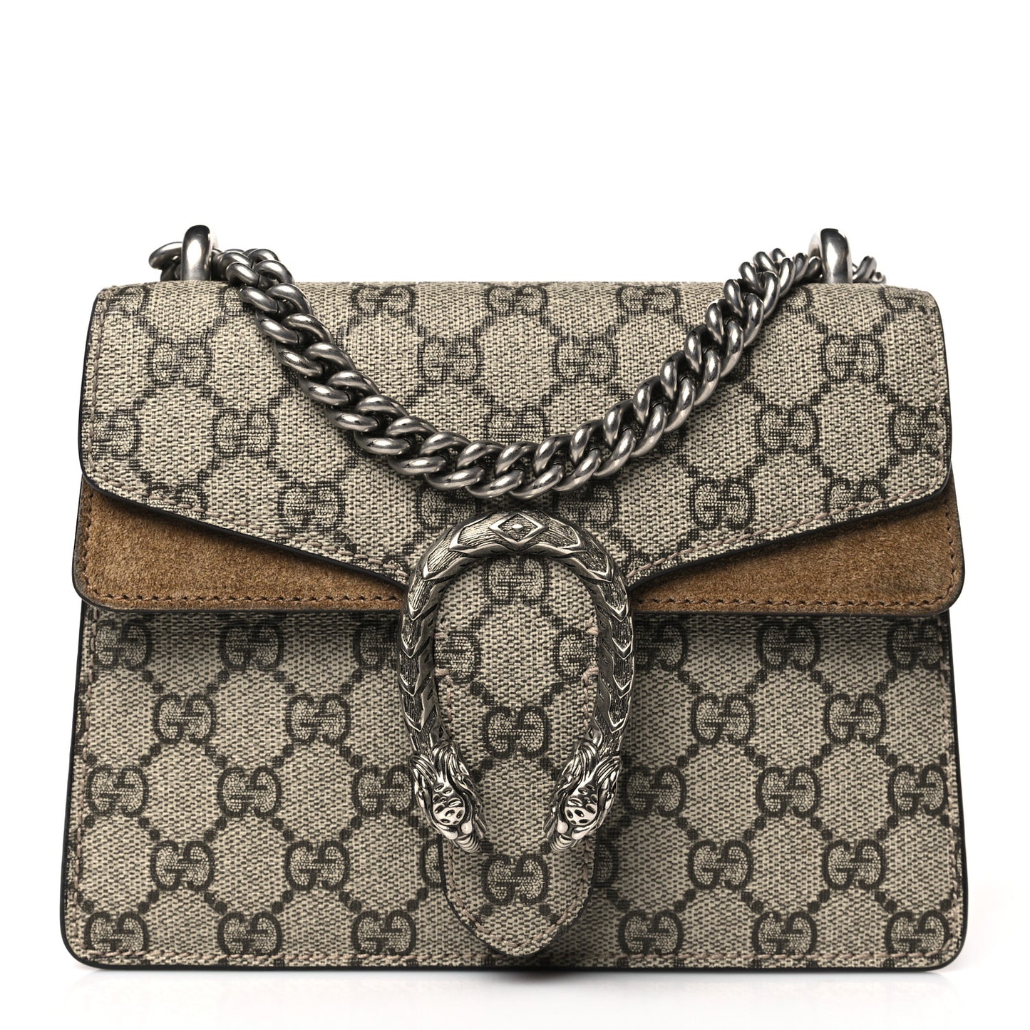 GG Supreme Monogram Mini Dionysus Shoulder Bag Taupe