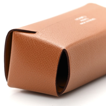 Hermes Grained Madame Calfskin Lipstick Case with Mirror Gold 9 of 11