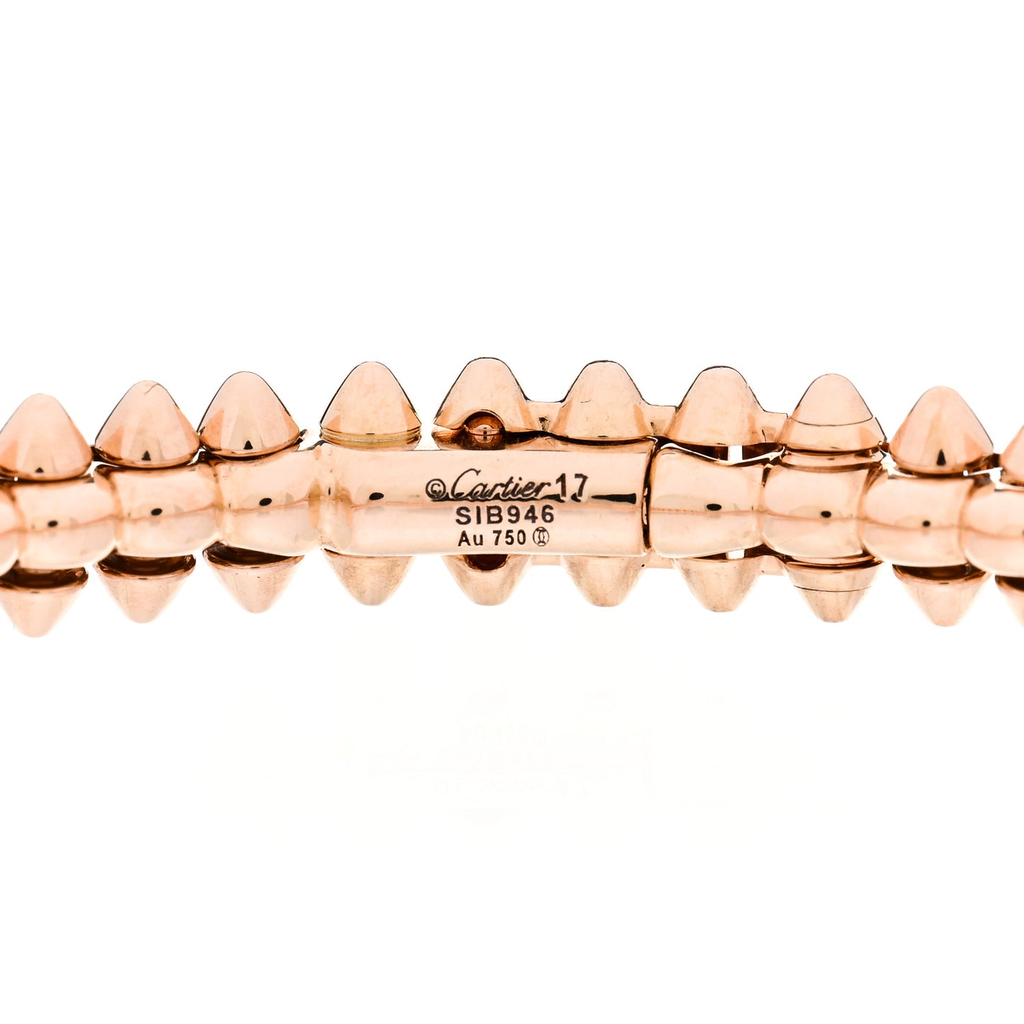 18K Pink Gold Small Clash De Cartier Bracelet 17