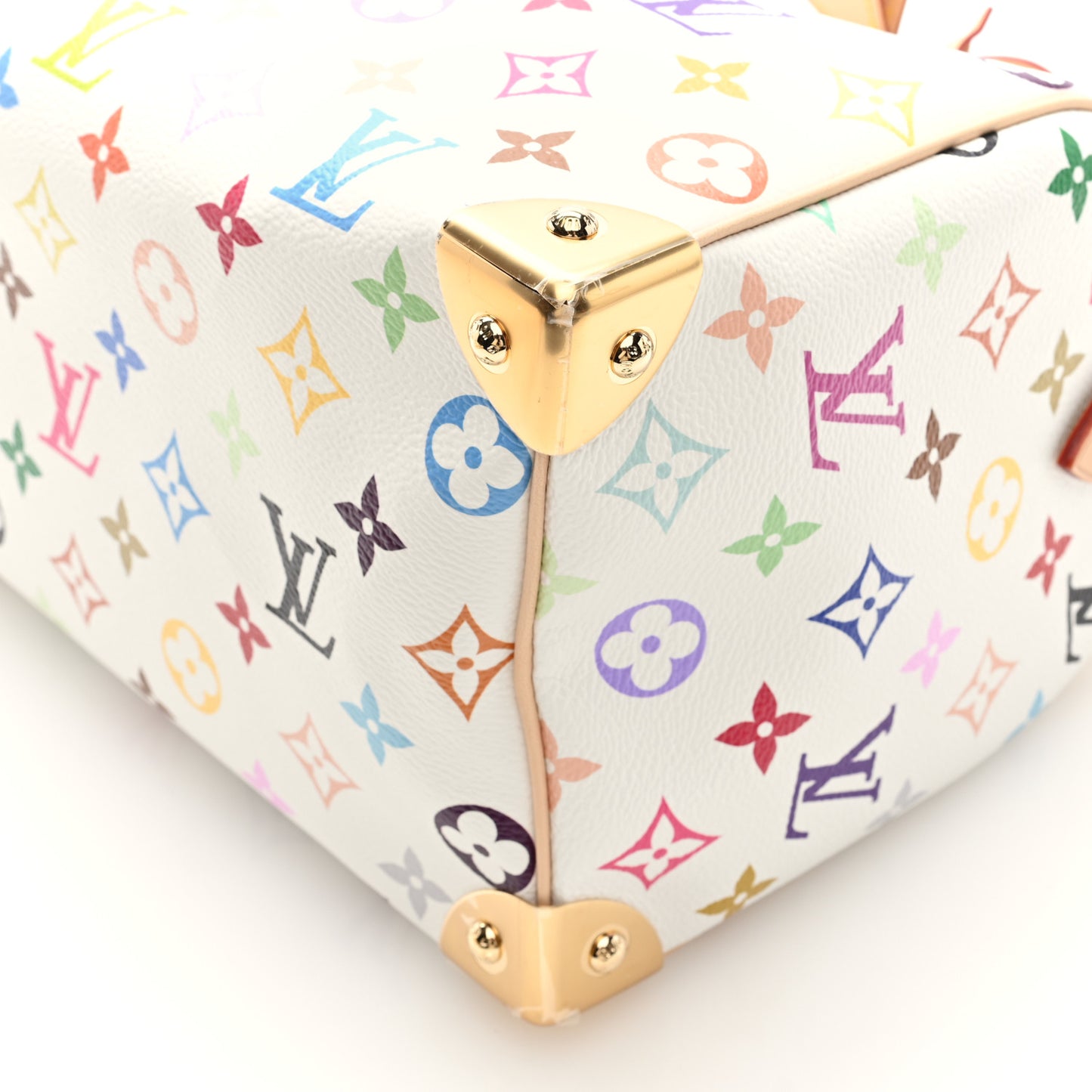LV X TM Monogram Multicolor Speedy Bandouliere 25 White