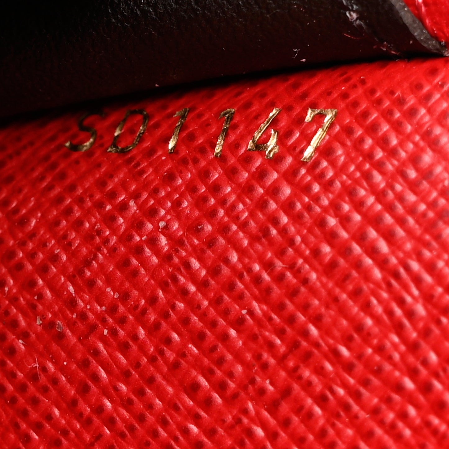 Damier Ebene Emilie Wallet Red