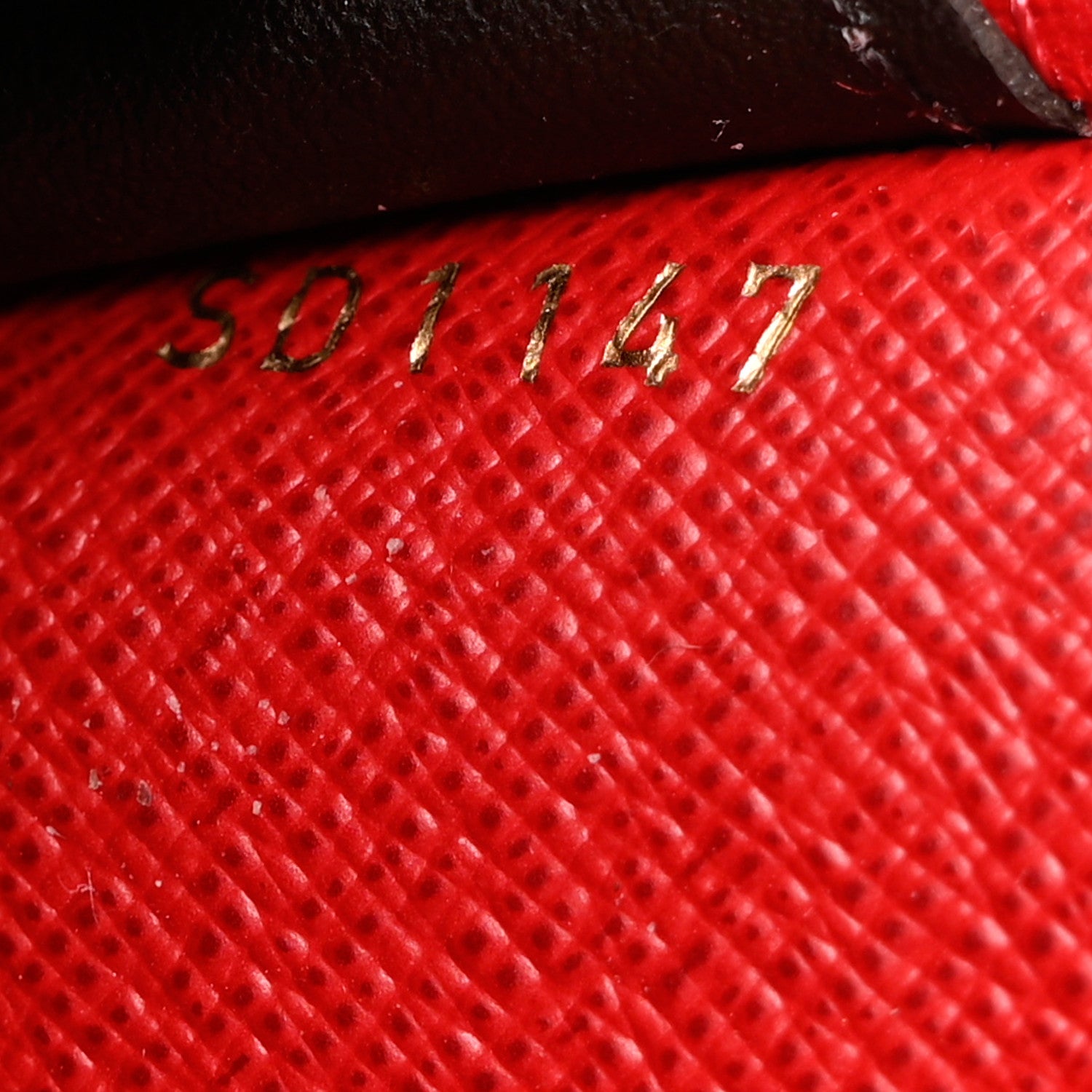 Louis Vuitton Damier Ebene Emilie Wallet Red 7 of 7